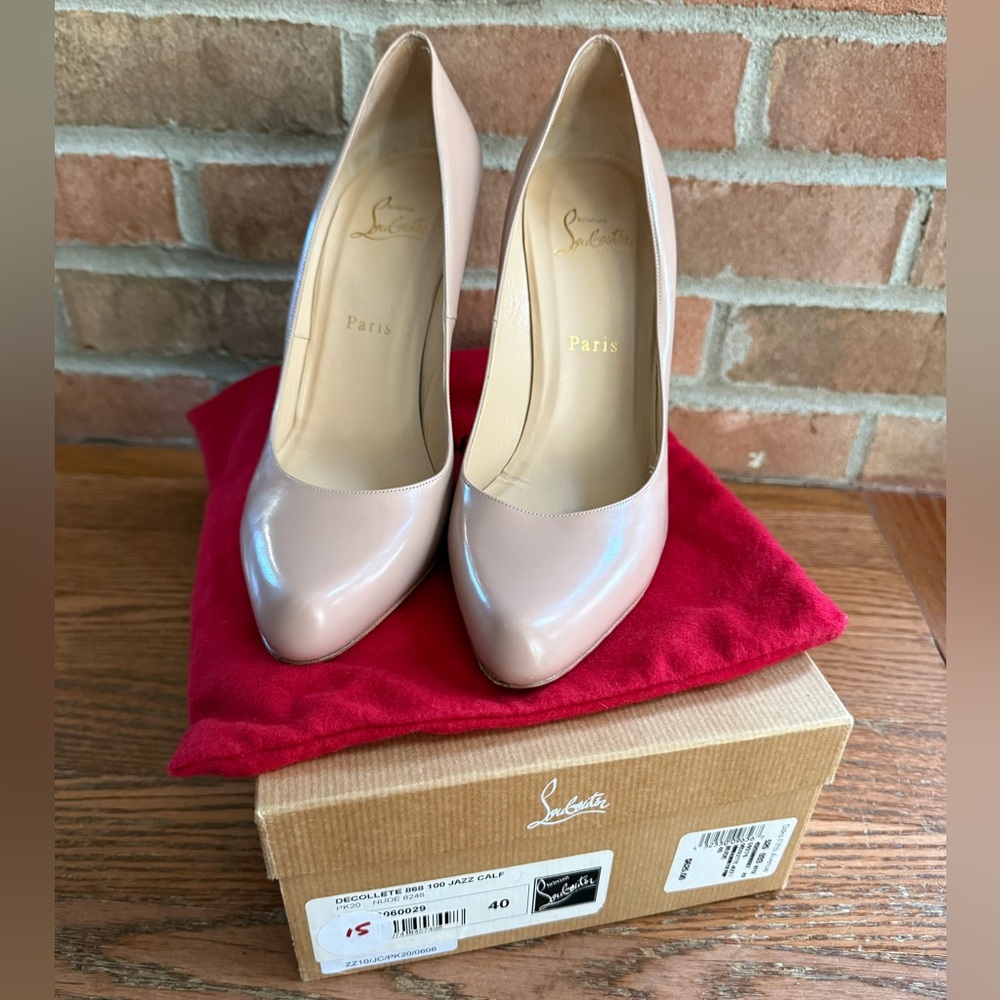 Christian Louboutin Décolleté 868 100 Jazz Nude 40